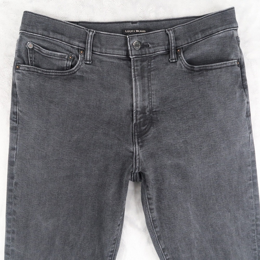 Lucky Brand Jeans Mens 33x32 Fits 32x30 Black 410 Athletic Straight Stretch